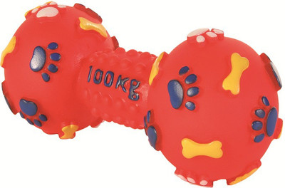 

Trixie dumbbell vinyl - 14.5 cm Pack of 1 Rubber Rubber Toy For Dog