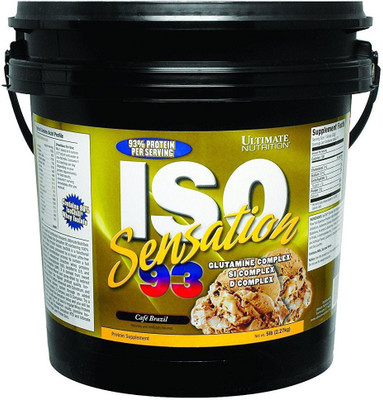 

Ultimate Nutrition ISO SENSATION 93 Whey Protein(2.3 kg, cafe brazil)
