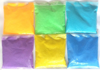 POCKETFRIENDIES Pack of 6 Rangoli Powder(Multicolor)