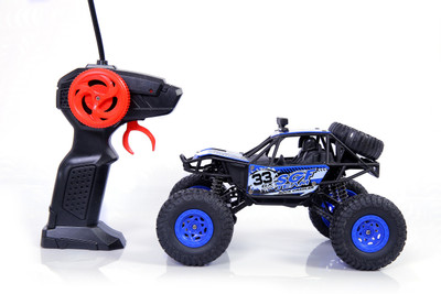 

Tiny's World Dirt Drift Remote Controlled Rock Crawler RC Monster Truck, 4 Wheel Drive, 1:18 Scale 2.4GHz(Blue)