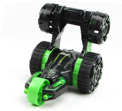 

Jack Royal Flexible Wheels 2 Round Unique Stunt RC Toy Car - white(Green, Multicolor)