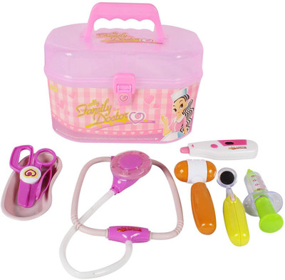 

Planet of Toys Kids' Doctor Pretend Roll Play Playset with Accessories for Kids, Children