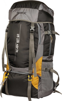 

TRAWOC SHK2-BK-Trekking Bag Hiking Backpack Travel Rucksack - 55(Black)