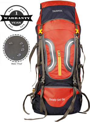 

TRAWOC HK5-O-Trekking Bag Hiking Backpack Travel Rucksack - 60(Orange)
