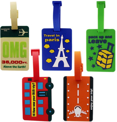 

i-gadgets 5 Pc Luggage Tag(Multicolor)