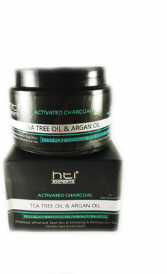 

hti experts Activated Charcoal Face Scrub (deep pore cleaning face scrub with TEA TREE & ARGAN OIL ) Scrub(100 g)