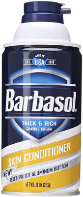 

Barbasol Skin Conditioner Thick and Rich Shaving Cream for Men, 10 Ounce(100 g)