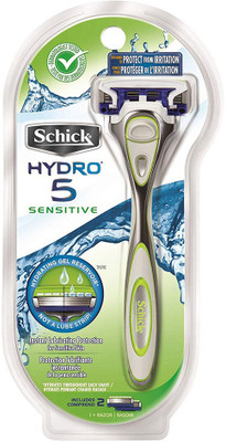 

Schick Hydro 5 Sensitive Skin Razor for Men with Flip Trimmer and 2 Razor Blade Refills(Pack of 2)