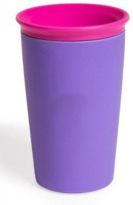 

ROYALDEAL Wow Cup for Kids Innovative 360 Spill Free Drinking Cup Plastic Mug(Purple)