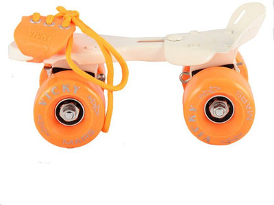 

Vicky Mars Baby Large Wheels Rolling Stakes (Orange) Quad Roller Skates - Size 2 to 5 UK(Orange)