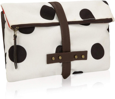 

Kleio Girls Casual White Fabric Sling Bag