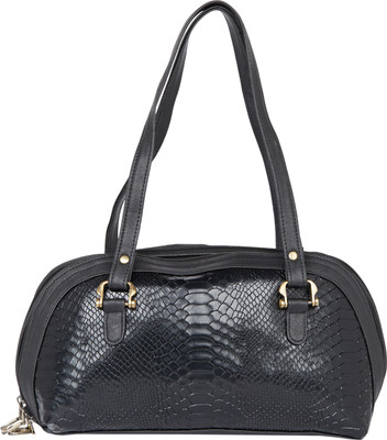 

TARUSA Women Casual Black Genuine Leather Hand-held Bag