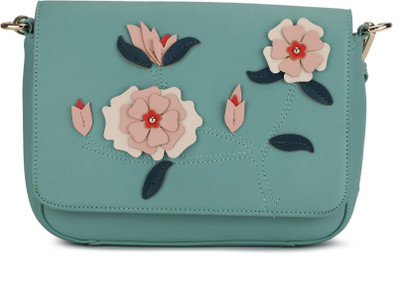 

E2O Women Casual Blue PU Sling Bag
