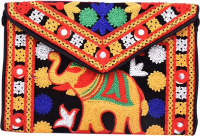 

anubha design Women Evening/Party Multicolor Cotton Sling Bag