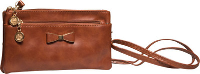 

Fascinova Women Casual Brown Leatherette Sling Bag