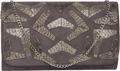 

TARUSA Women Casual Grey Genuine Leather Sling Bag