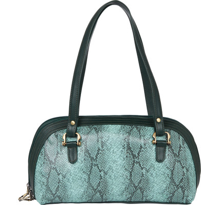 

TARUSA Women Casual Blue Genuine Leather Hand-held Bag