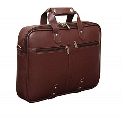 

MPK PERFECT Men & Women Casual, Formal Brown Leatherette Messenger Bag