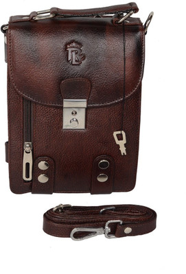 

ROYAL LEATHER EMPORIUM Women Casual Brown Genuine Leather Sling Bag
