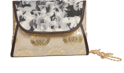

Fascinova Women Casual Beige, Black Fabric Sling Bag