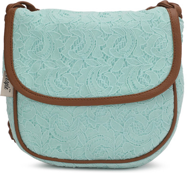People Women Casual Green Canvas Sling Bag