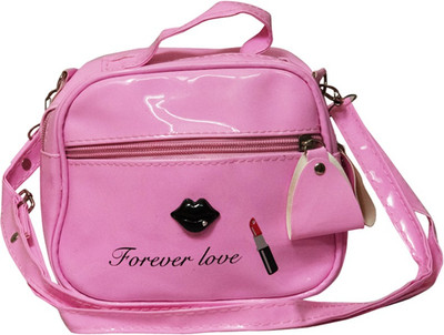 

Fascinova Women Casual Pink Leatherette Sling Bag