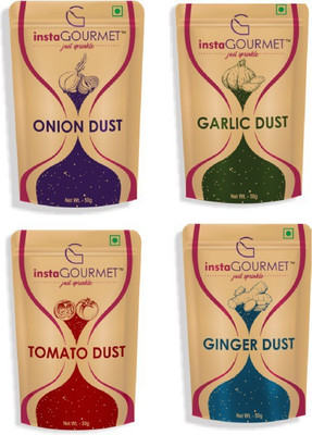 

instaGOURMET Onion Garlic Tomato Ginger Powder (Dust) Pack of 4 (50g)(4 x 50 g)