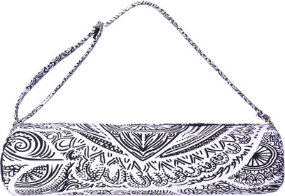 

Handicraft-Palace MYB-49 Hamsa Fatima Yoga Mat Carrier Bag Mandala Indian Large Bags With Shoulder Strap(White, Kit Bag, White & black