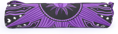 

Handicraft-Palace MYB-57 Indian Mandala Yoga Mat Carrier Bag With Shoulder Strap Bag Gym Bag Mat(Purple, Messenger Bag, Black;purple & white
