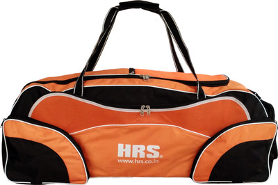 

HRS Trolly style Cricket Team Kitbag Giant Pac with wheels, Orange/Black Kitbag(Orange, Kit Bag)