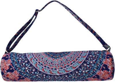 

Handicraft-Palace MYB-46 Yoga Mat Carrier Bag with Shoulder Strap(Beige, Kit Bag, Blue & multi