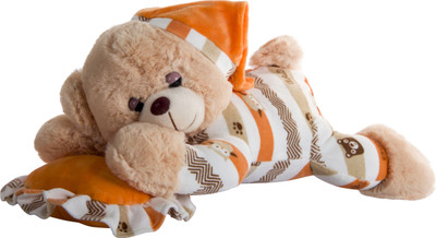 

Dhoom Soft Toys Orange Color Dreaming Teddy Bear Toys for kids above 6 months 30 cm - 18 cm(Multicolor)