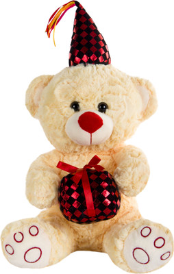 

Dhoom Soft Toys Red Color Teddy Bear with Gift Pack Toys for kids above 6 months 38 cm - 38 cm(Red)