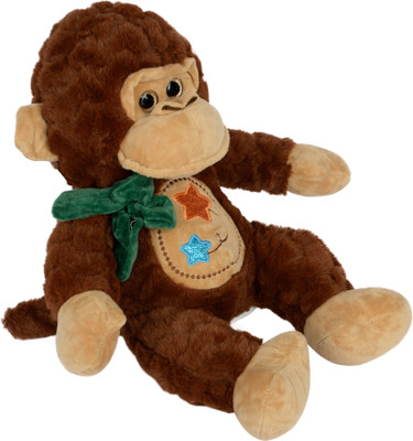 

Dhoom Soft Toys Dark Brown Color Monkey Toys for kids above 6 months 30 cm - 30 cm(Brown)