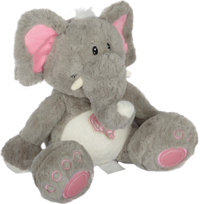 

Dhoom Soft Toys Grey Color Elephant Toys for kids above 6 months 30 cm - 30 cm(Grey)