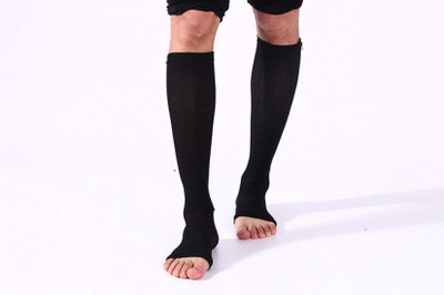 

Buyerzone zip compression socks support ankle length pairs sock pain relief (Multi colour) Foot Support (, Multicolor