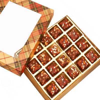 

Ghasitaram Gifts Diwali Gifts - Sugarfree Sweets Golden Checks 20 pcs Sugarfree Dates and Figs Bites Box(400 g, Festive Gift Box)