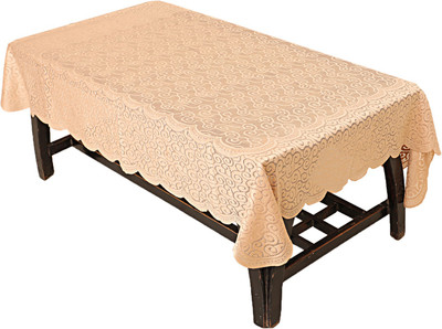 KUBER INDUSTRIES Self Design 4 Seater Table Cover(Multicolor, Cotton)
