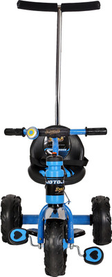 

Dash Motocross Stylish Tricycle with Strong Frame, Cute Bell, Footrest, High Back Rest n Parent Push Handle (Blue) MOTOCROSS_DX_blue Tricycle(Blue)