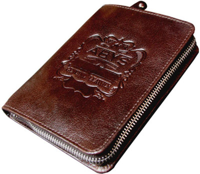 

ABYS Men Brown Genuine Leather Wrist Wallet(8 Card Slots)