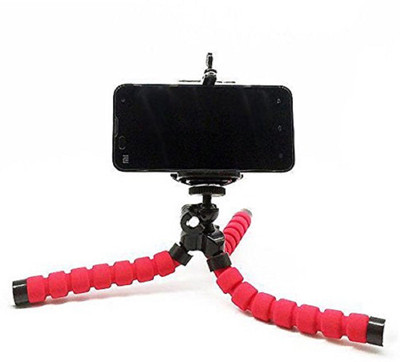 

Pithadai Flexible Sponge Octopus Stand Tripod Mount Tripod(Red, Supports Up to 500 g)