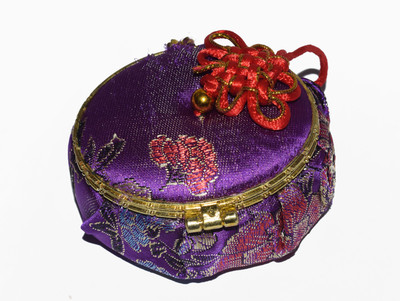 

oramsa Premium Quality Oval Shape Jewellary Case Vanity Box(Purple)