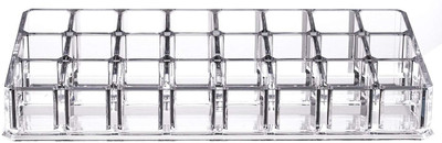 

Way Beyond 24 Compartment Luxurius Clear Acrylic Makeup Organiser Lipstick Holder Case Lipstick Holder Case Vanity Box(clear)