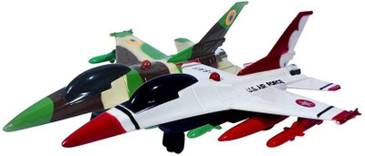

F Z COLLECTIONS F16 Fire Blade Fighter Jet Set of 2(Multicolor)