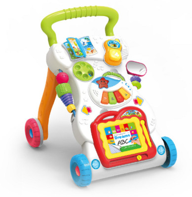 

WE-BLINK Musical Walker with Music Piano, Mini Phone and Learning Case(Multicolor)
