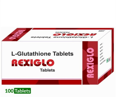 

Rexiglo L 100mg Antioxidant Skin Brightening 100 Tablets - Blister pack of 10(100)