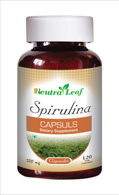 

NeutraLeaf Spirulina Capsules 500mg (120 veg capsule)(120 No)