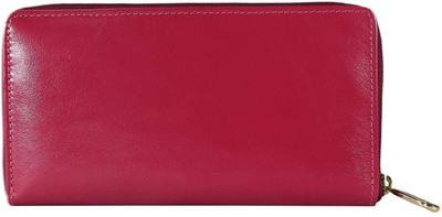 

G'leani Women Pink Genuine Leather Wallet(12 Card Slots)