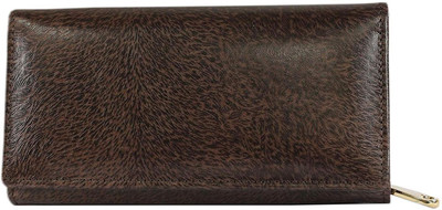 

G'leani Women Brown Genuine Leather Wallet(12 Card Slots)