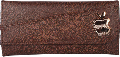 

DN CREATION Women Casual Brown Genuine Leather Wallet(4 Card Slots)